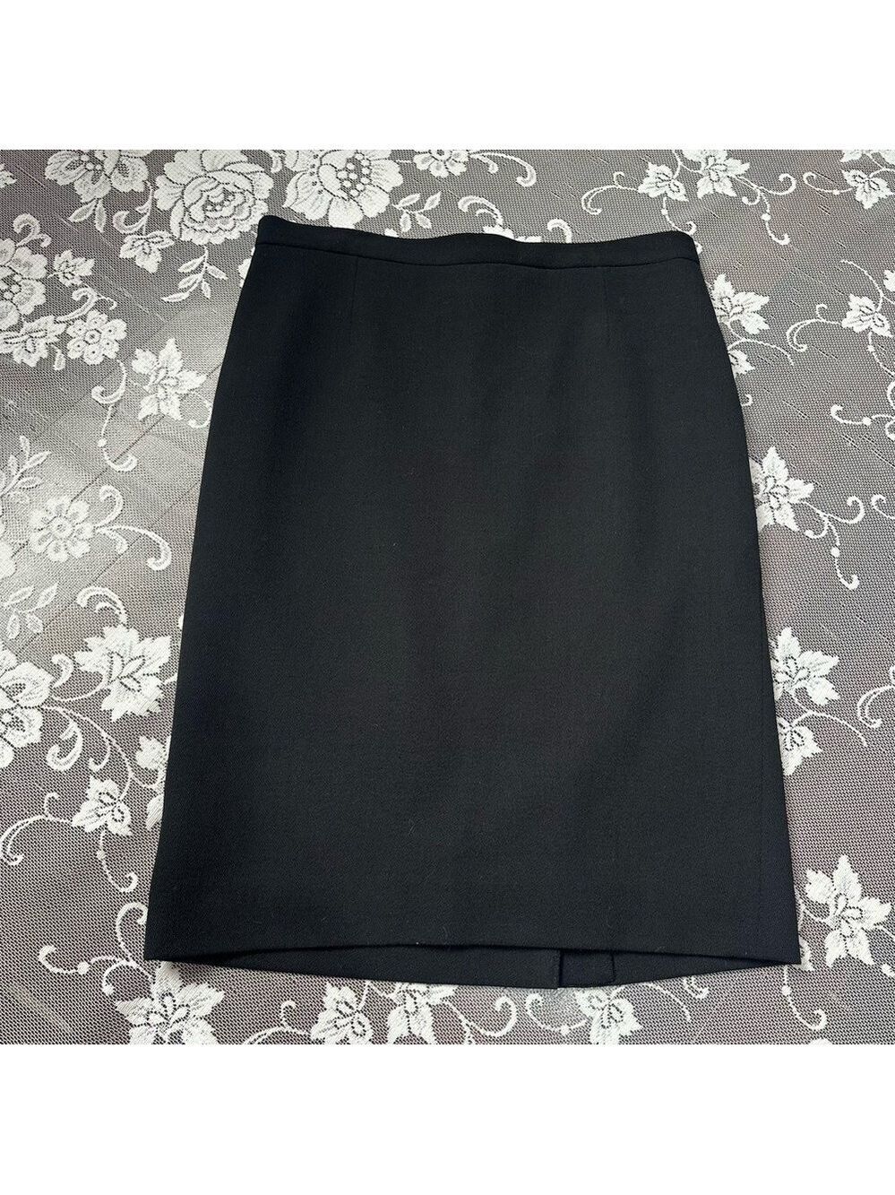Vintage Valentino Black Pencil Skirt